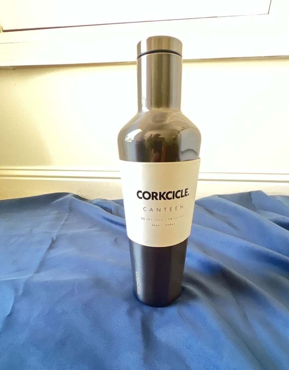 Corkcicle Canteen 25 oz. Gunmetal Insulated Water Bottle